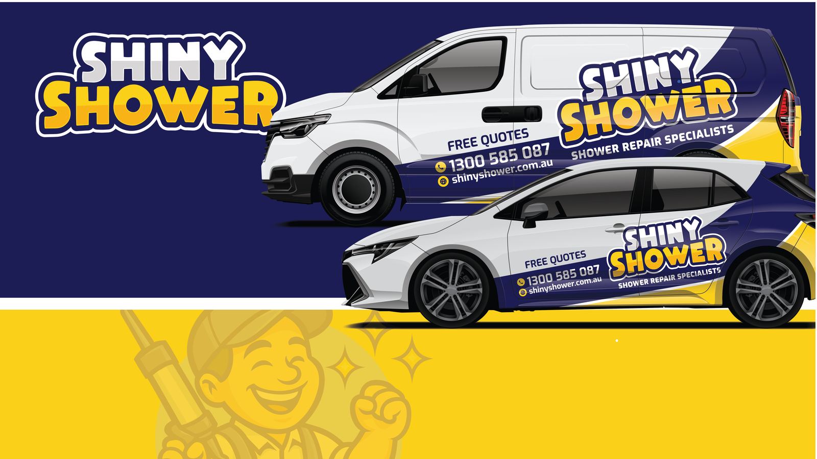 Shiny Shower fleet wrap system